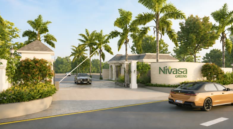 Architectural detailing at a luxury villa entrance